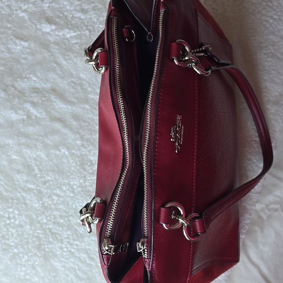 Coach Brooke Leather and Suede Womens Bag - Picture 10 of 17